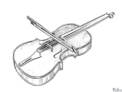 violon Paj Koloran Pou Enprime